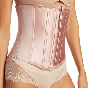 $168 NEW Spanx Women's Sculpt Zip Corset size XLarge in Color Cameo Blush